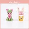 Cute The Pooh Food Series Piglet Ears Pvc Model Figure Cake Decoration Blind Box Toy