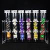 Игральные кости Splic Colors, набор многогранных костей с тубой для настольной игры DND, 6 наборов костей с 6 тубами, 1 подставка для туб