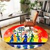 1pc Women Harmony Round Chair mat office Area Rug - Non-Slip, Floor Mat for Office, Bedroom, Ideal home decor gift p0105005
