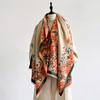 Fashion Women'S Winter Warm Cashmere Shawl - Flower Printed Tasseled Pashmina Thick Scarf, Wrap & Poncho