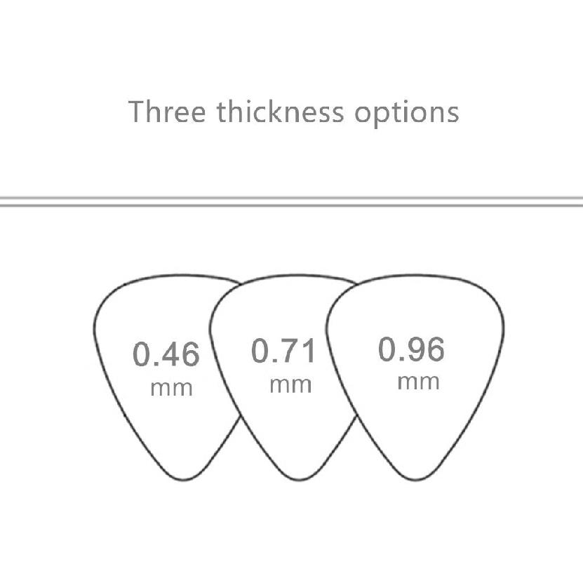 Guitar Picks Thin Light Soft Gauge Assorted Pearl Variety Pack Celluloid - 50 Pcs Mixed Colorful - Plectrums for Gift Acoustic Guitar, Bass and