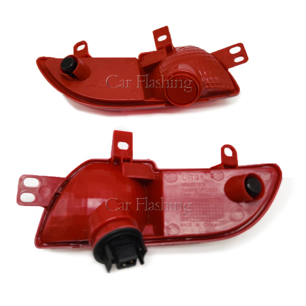 Rear Bumper Light for Peugeot 206 Plus 207 Hatchback Sedan Tail Brake Signal Fog Lamp Car Accessories With Bulb