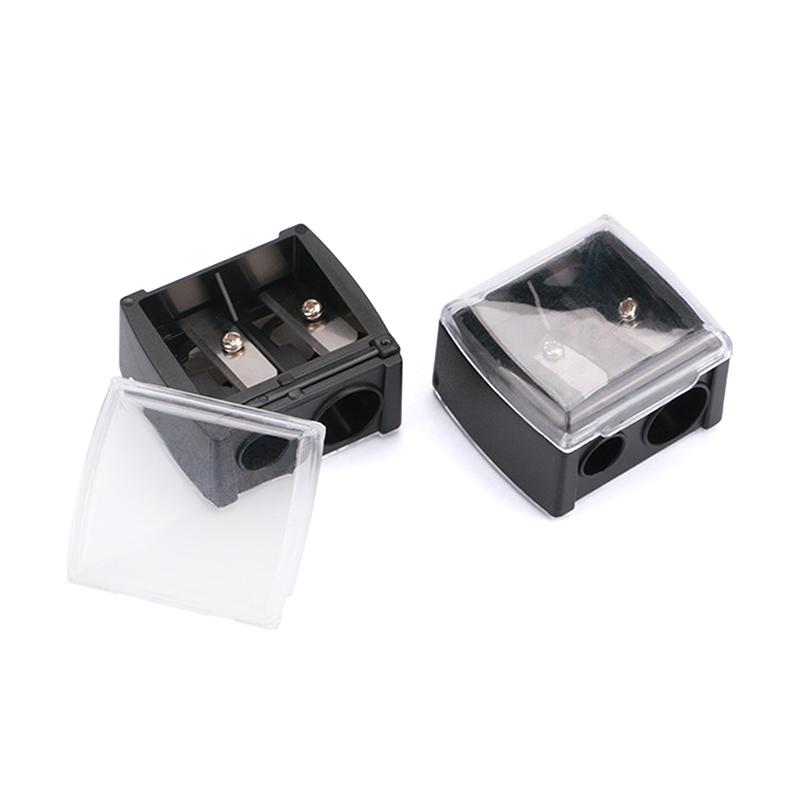 Double Holes Lipstick Pencil Sharpener For Eyebrow Lip Liner Eyeliner Pencil