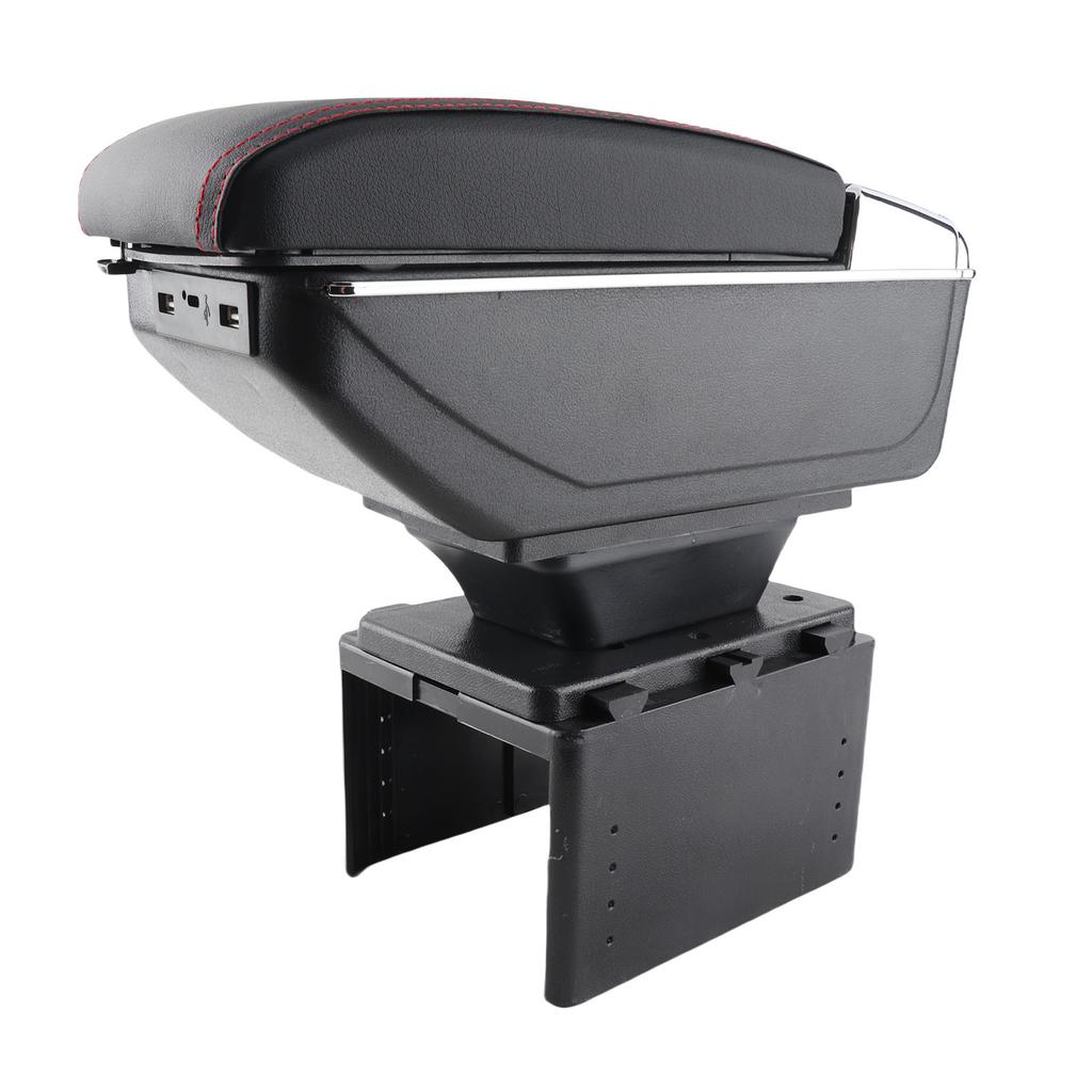 Universal Car Center Console Armrest Box Container Adjustable with USB Interface