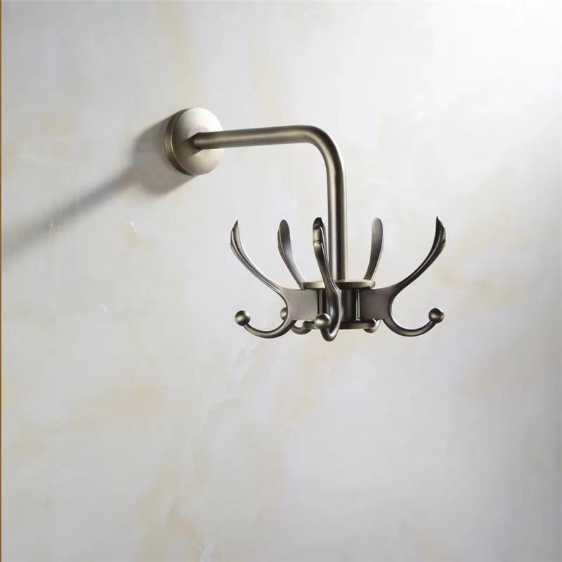 Tuqiu Bathroom Towel Hooks Wall Robe Hooks Black Kitchen Hanger Hook Gold Key Hat Bag Hanger Holder Clothes Hook 5 colors