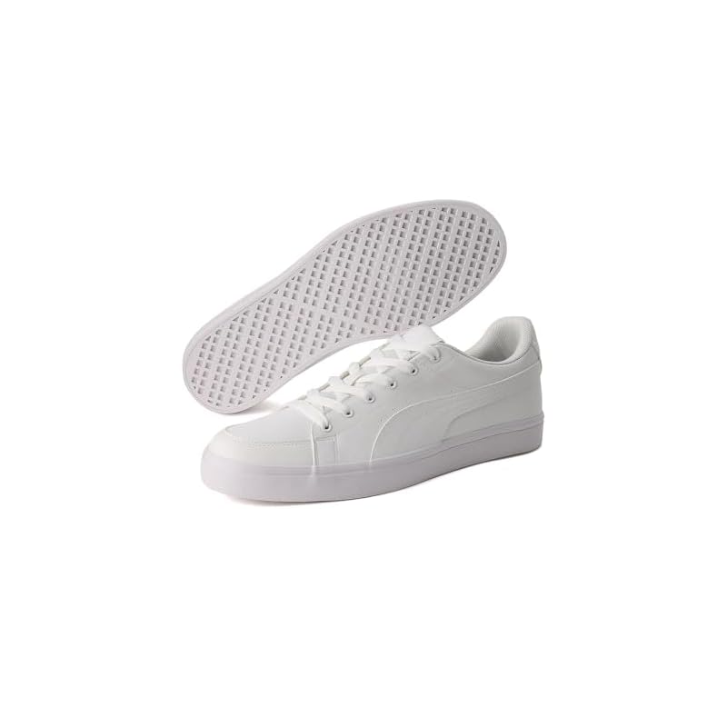 [Puma] Кроссовки V-Court Bulk, Унисекс, Взрослые, Цвет Весна/Лето 2025, Puma White/Puma White (01), Размер 26,5 см