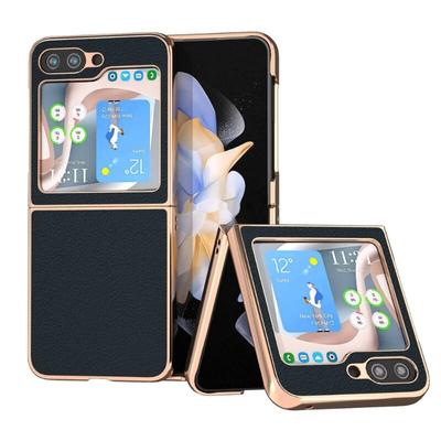 Роскошный складной чехол для телефона из натуральной кожи для Samsung Galaxy Z Flip 5 Z Flip 4 Z Filp 3, противоударный защитный чехол-бампер