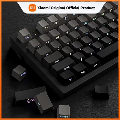 Xiaomi Градиентные колпачки клавиш с боковой печатью и подсветкой контура из PBT, дизайн с нижней подсветкой, совместимы с игровыми клавиатурами 60/75/68/87/104