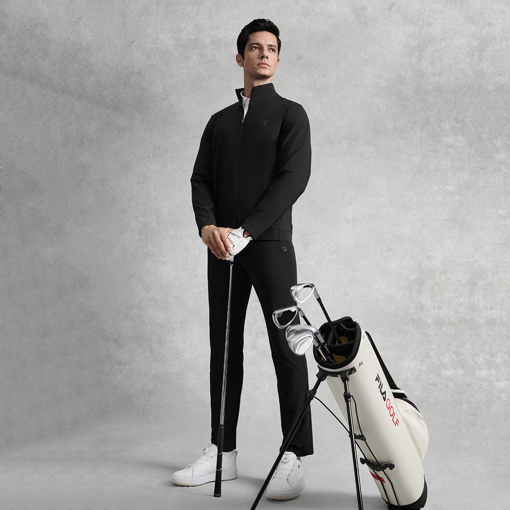 Новые куртки серии FILA Golf Мужские Цвет угольно-черный A11M535501FBK