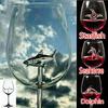 Built-in Shark Wine Glass New Design Goblet Whiskey Glass Dinner Decorate Handmade Crystal For Party Flutes Glass