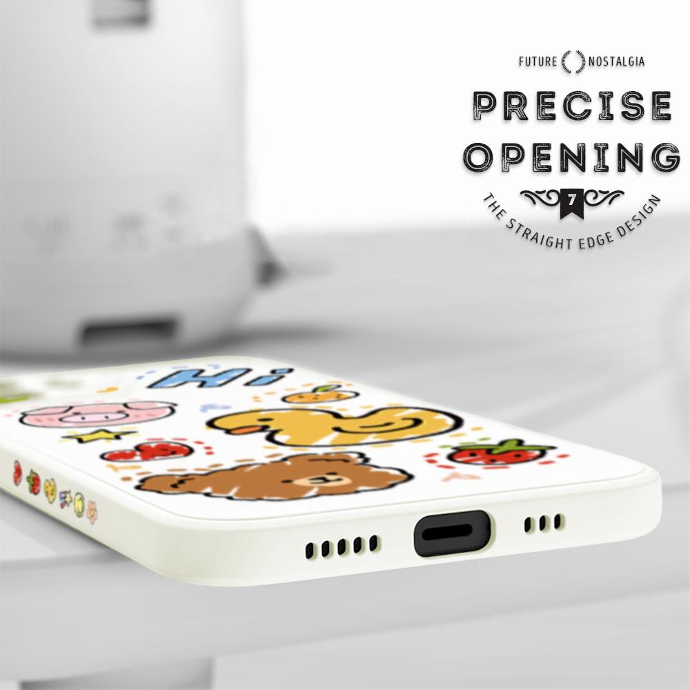 Чехол для телефона с мультяшным красочным узором, квадратный, жидкий силикон, TPU, полное покрытие камеры, противоударный защитный чехол для Samsung Infinix Tecno