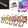 50Pcs 5/6/7/8/9mm Spring Clip Fuel Line Hose Water Pipe Air Tube Clamps Fastener