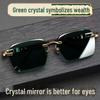 Солнцезащитные очки Green Natural Crystal High-End – безрамная защита глаз для женщин и мужчин