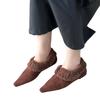 Women's Shoes 2024 Brand Slip-on Women's Flats Fashion Turned-over Edge Daily Flats Women Sexy Pointed Toe Solid Flat Low Heels
