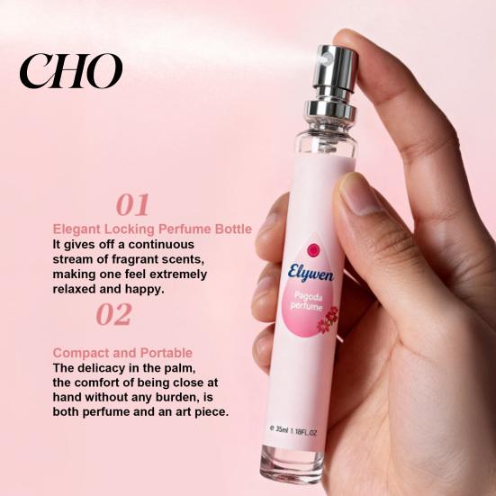 Compact Perfume 35ML Women with Floral Fruity Scents, Pocket Size Long-Lasting Fragrance, Fresh Scent Light Daily Wear Spray, Christmas Birthday Gift