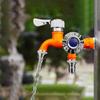 Dual-Head Washer Faucet With One Inlet And Two Outlets Sturdy Antifreeze Faucet Splitter Easy Installation Garden Hose Splitter