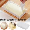 1Pc Butter Dish With Cover Butter Fresh-Keeping Box With Cutter Slicer Countertop Butter Box For Home Cheese Storage Box