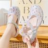 Eva Womens Slipon Sandals With Airy Cutouts For Beach And Casual Wear