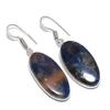 Sodalite Gemstone 925 Sterling Silver Jewelry Earring 1.81"