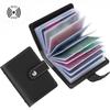 PU Leather Anti-theft ID Credit Card Holder Fashion Women's 26 Cards Slim Pocket Case Purse Wallet Bag for Women Men Female