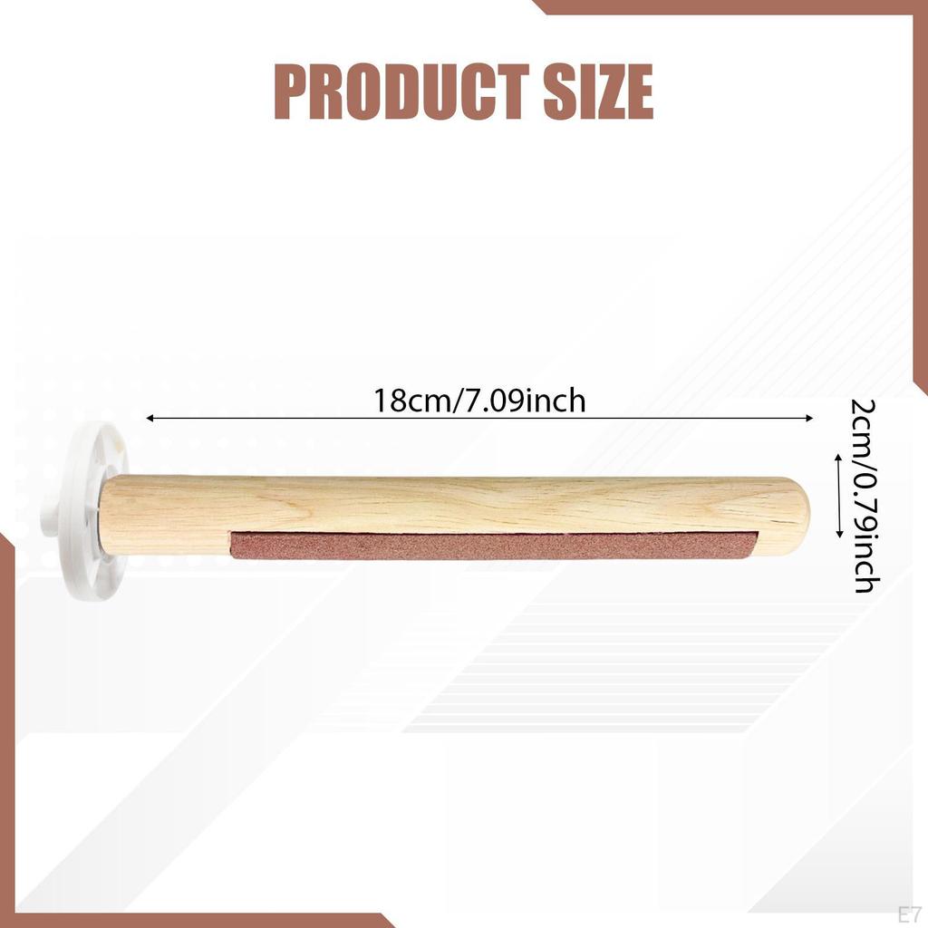 18cm Bird Perch with A Play And Resting Surface, Sharpening Comfortable Handle. Ideal