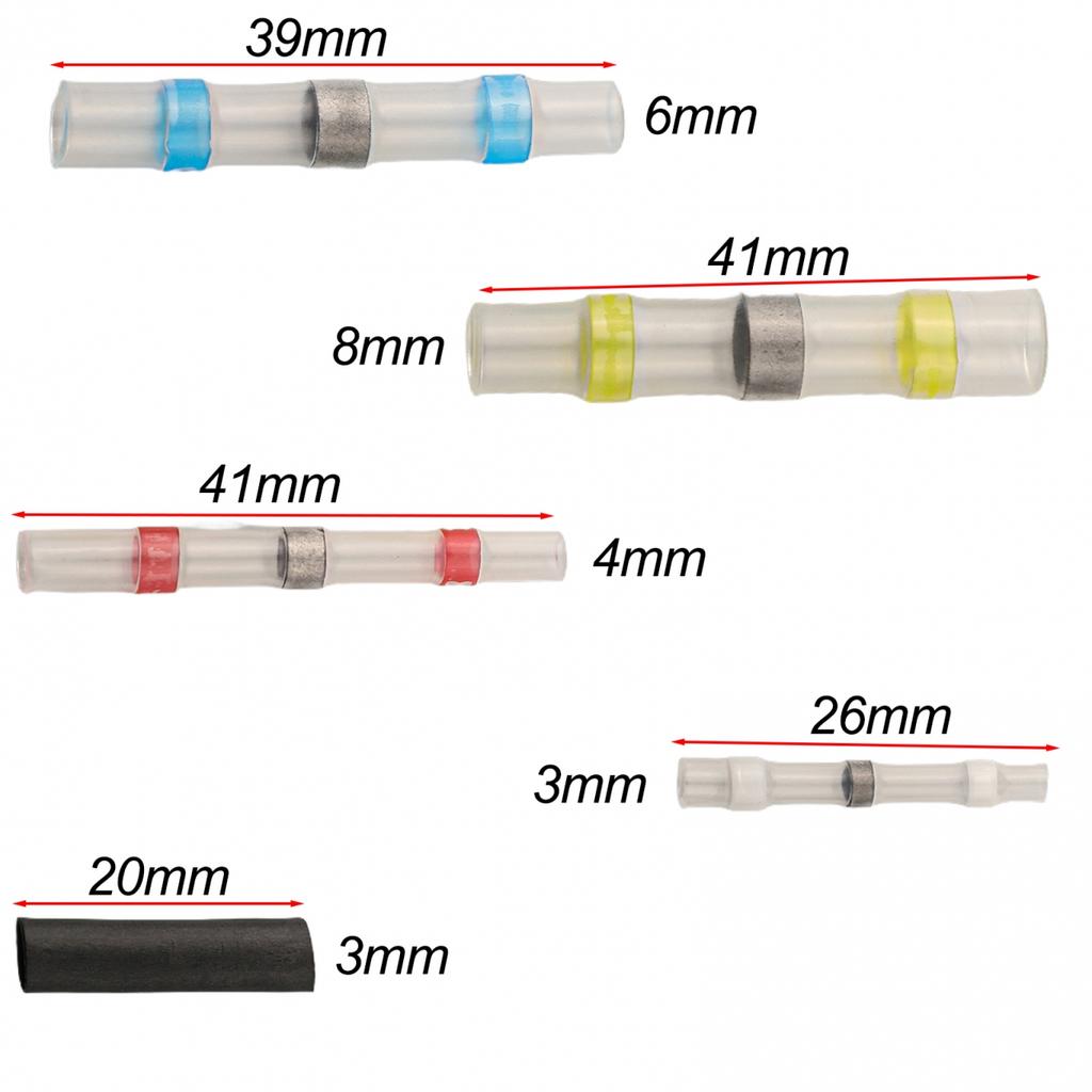 Home Marine and Automotive Wire Connector Terminal Solder Seal Sleeve (100 pcs)