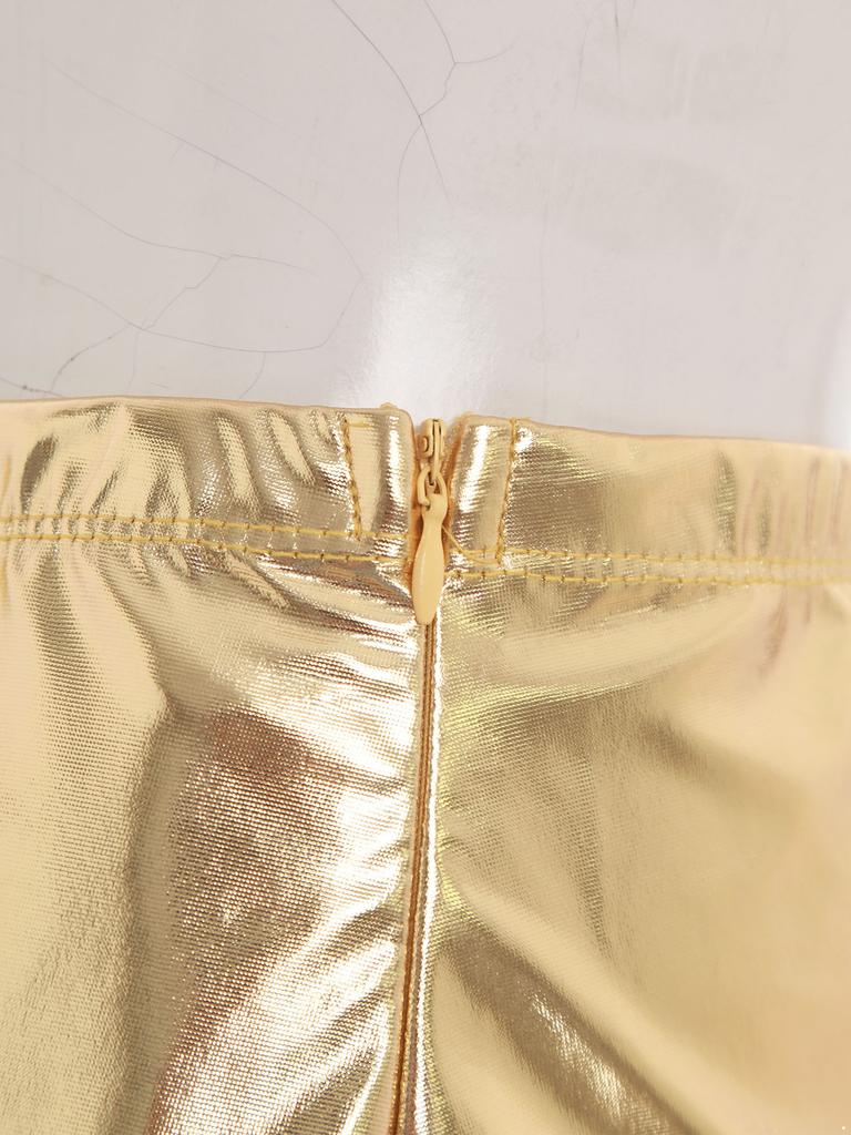 Women Metallic Hippie Pants Arabian Princess Costume Shiny Patchwork Lantern Harem Pants Cosplay Halloween