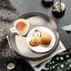 Роскошный круглый кожаный поднос, элегантный органайзер для туалетного столика для косметики, минималистичный акцент в декоре дома класса люкс