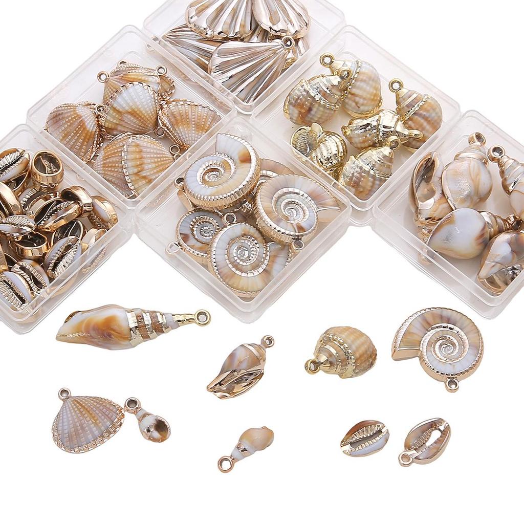 1-10 шт. Акриловая подвеска в виде ракушки для изготовления своими руками ожерелья, браслета, серег, ювелирных изделий, аксессуары для рукоделия