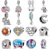 Новый Стерлингового Серебра 925 Звезда Луна Самолет Единорог Робот Дом Сладкие Бусины Подходит Подвески Браслет Ювелирные Изделия Подарок