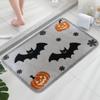 A Pair Of Bat Bathroom Anti Slip Floor Mats, Washbasin Absorbent Foot Mats, Shower Room Small Carpet, Bathroom Door Mat