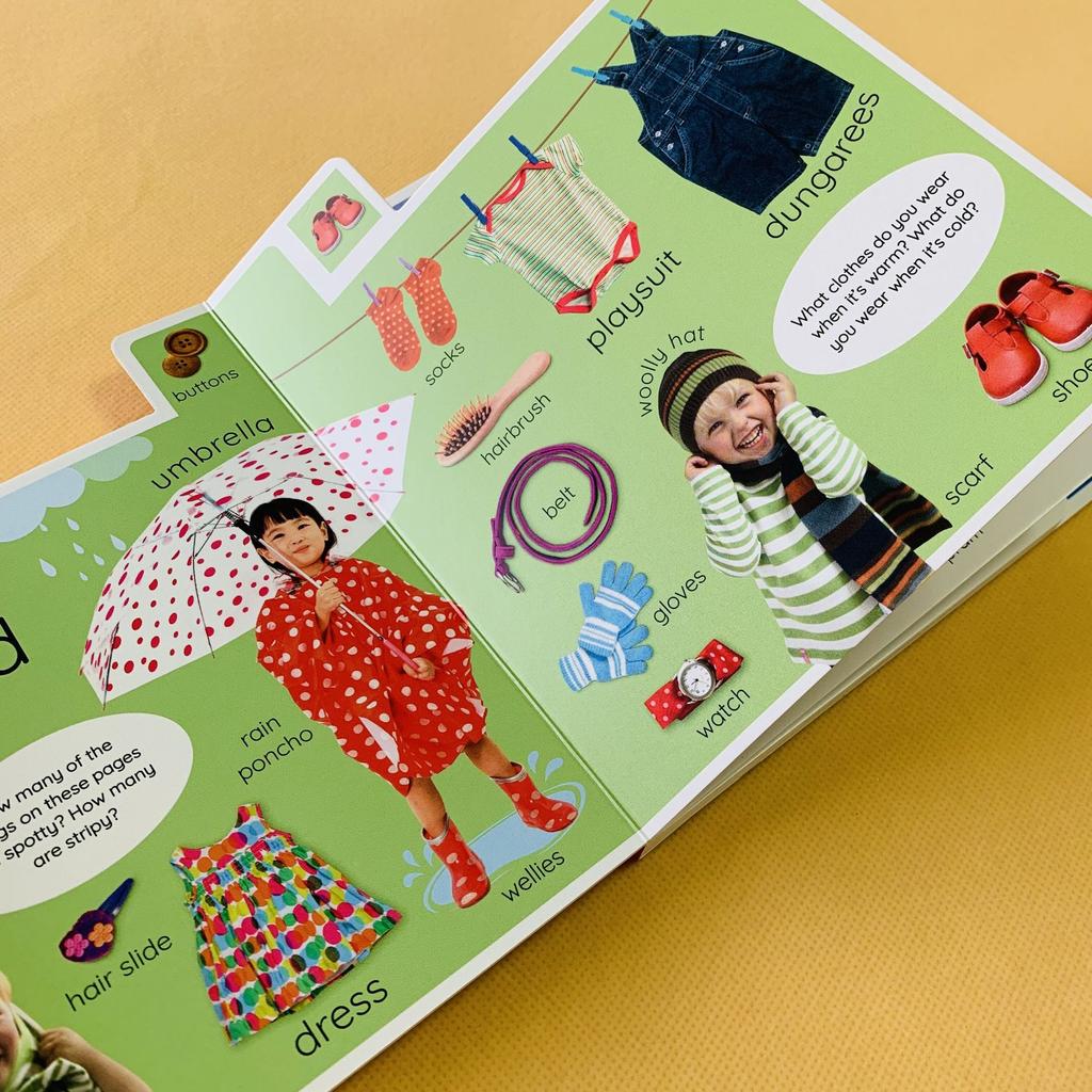 Genuine DK my first words word enlightenment lace book English early education cognitive board book