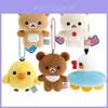Плюшевая брелок-пиксель Rilakkuma с милым клубничным героем Для коллекционеров и в качестве подарка