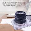 35mm F1.6 Large Aperture Portrait Lens Manual Focus Fixed Optical Glass FX Mount Camera Lens for FujiFilm XH1 XA5 XT10