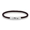 Trendy Men Minimalist Rope Bracelet Outdoor Camping Rescue Emergency Rope Bracelet For Women Stainless Steel Snap Clasp
