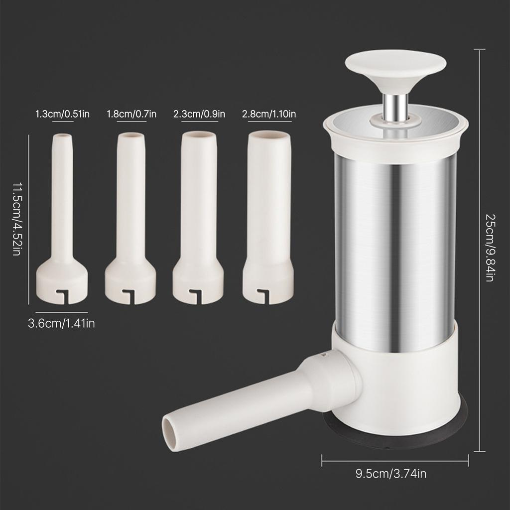 3.3Lbs колбасный шприц из нержавеющей стали вертикальный мясной наполнитель без источника питания ручной пресс самодельный