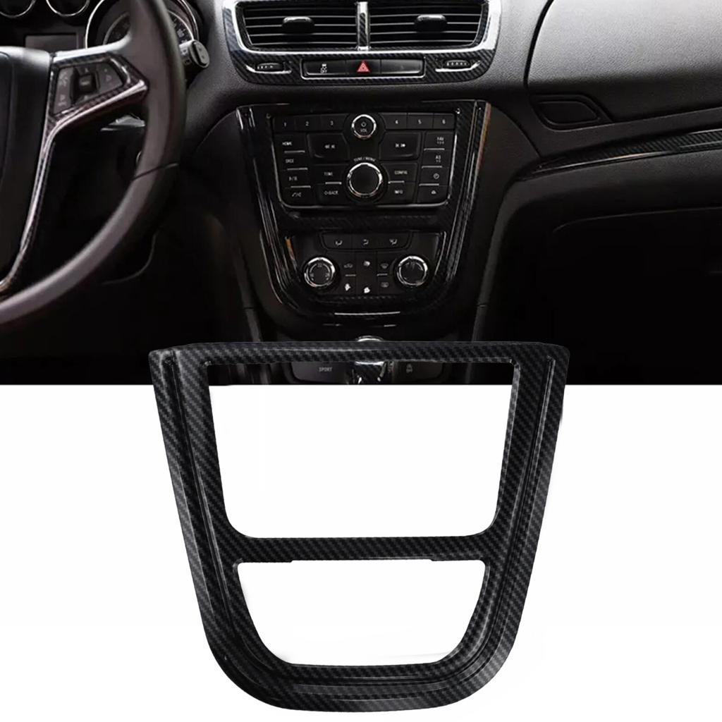 Car CD Panel Trim Center Console Cover Carbon Fiber Sticker Decal For Buick For Encore 2013-2015 Accessoire Interior Decoration
