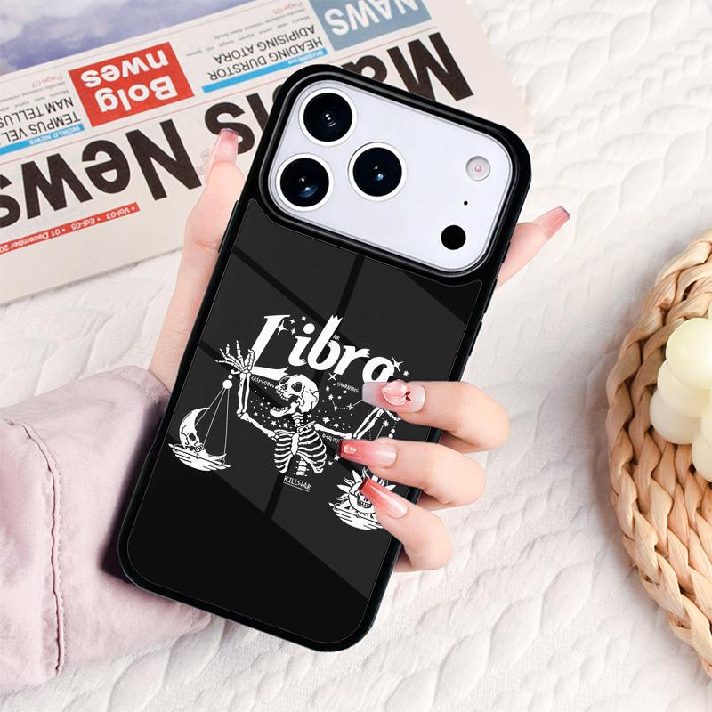 Чехол для телефона со знаком Зодиака Весы Баланс для IPhone 17 16e 15 14 13 12 11 Pro Max Air Mini Мягкий защитный чехол