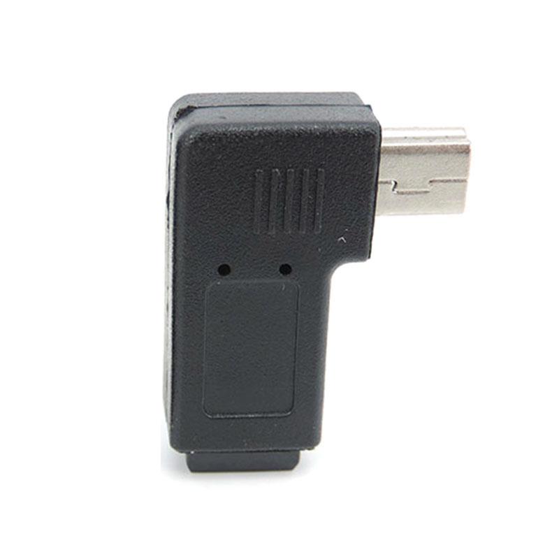 Mini USB 5pin угловой переходник «папа-мама» 90 градусов M-F угловой левый и правый удлиненный адаптер-коннектор