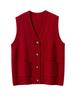Women's Cashmere Vest: Autumn & Winter Style, Sleeveless, Fashionable Layering Cardigan, 7-Gauge Thick