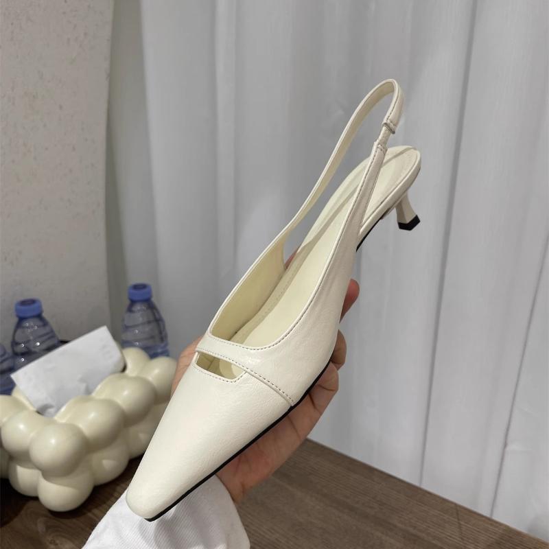 Модные Сексуальные Женские Сандалии с Острым Носком на Невысоком Каблуке, Официальная Обувь 2025, Элегантные Туфли-Лодочки Слингбэк, Дизайнерские Летние Сандалии для Женщин