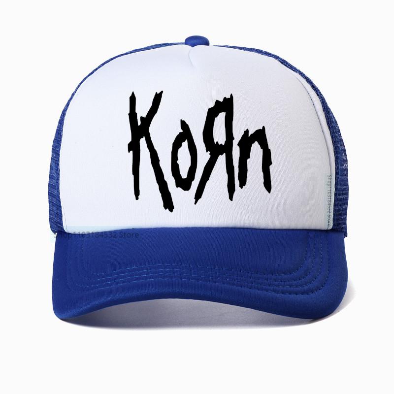 Korn Музыкальный Концерт Рок-группа Мировое турне Бейсболка Унисекс Винтажная Металл Готика Папа Летняя Сетчатая Дышащая Кепка Тракер