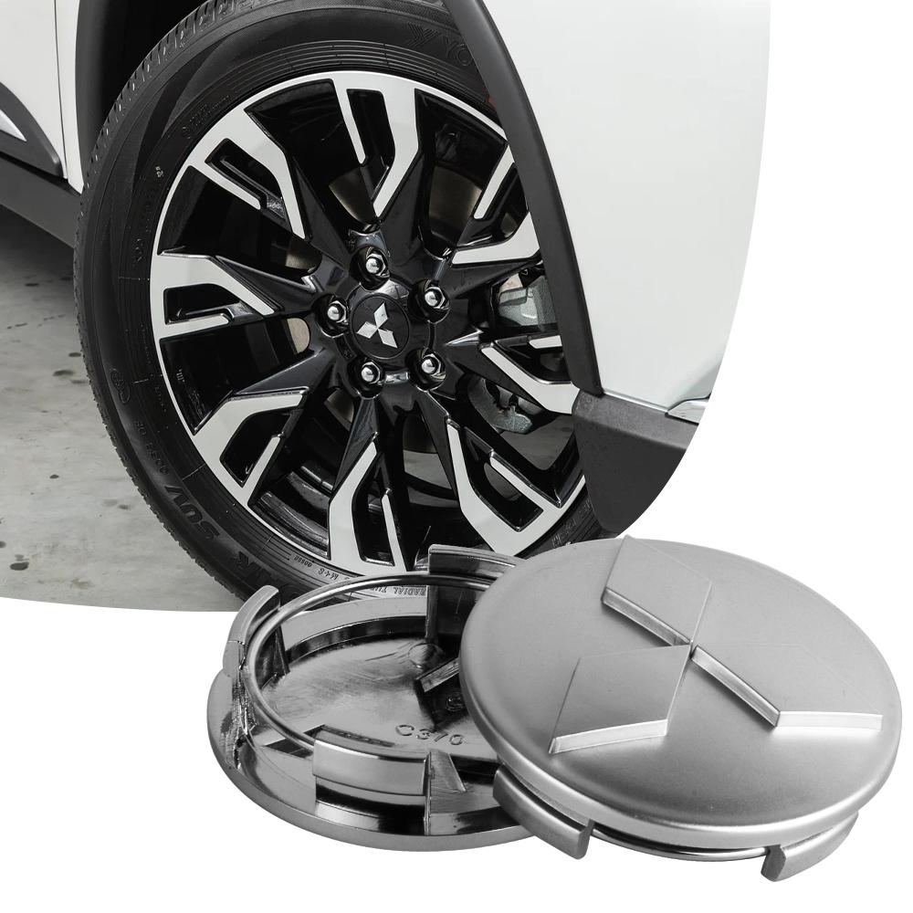 4Pcs 60MM Car Emblem Wheel Hub Center Cap For Mitsubishi Colt Outlander Pajero Lancer Eclipse ASX Auto Badge Covers Accessories