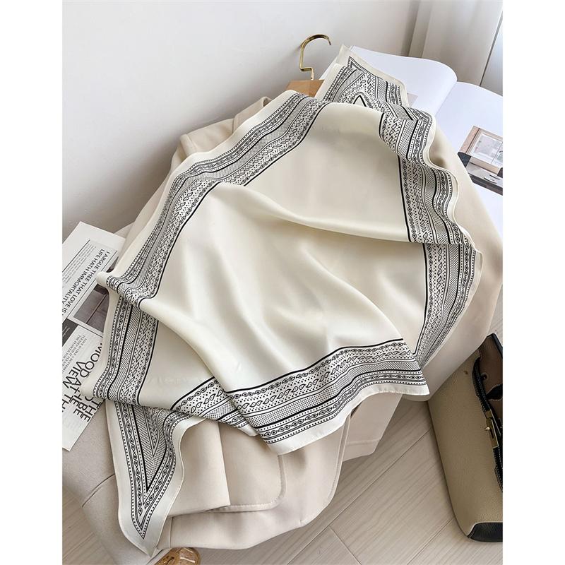 Летняя Мода Тонкий Женский Треугольный Шарф Богемный Стиль Пейсли Дизайнер Длинная Лента Твиловый Шелк Шарфы Шейный Платок Роскошь