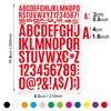 Letter Sticker 2+4cm Vinyl PVC Waterproof Self-adhesive Mailbox Car Size Alphanumeric Sticker