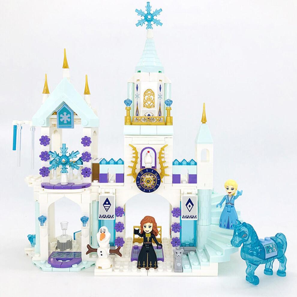 365pcs Elsa Castle Toy Building Set Princess Fun With Light Assemble For Girl