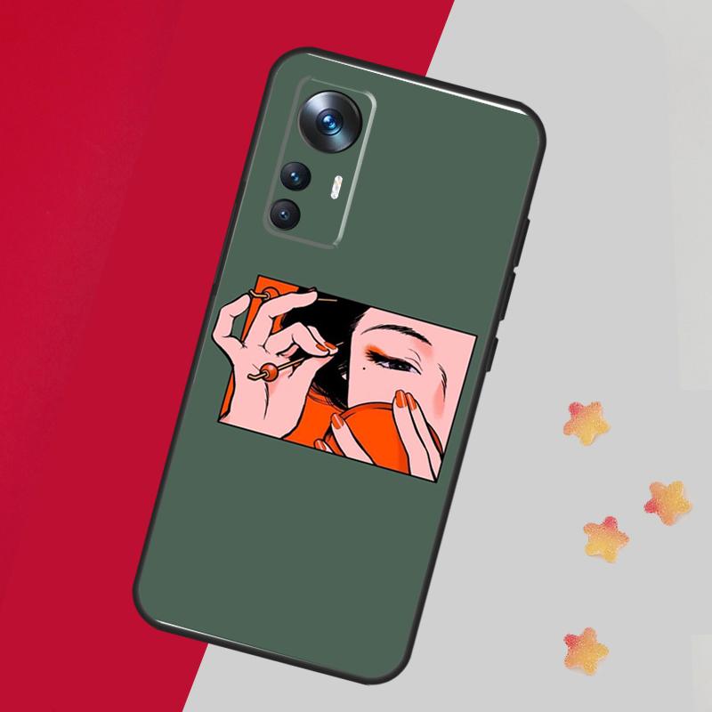 Эстетика девушки-аниме в стиле поп-арт для POCO F5 X3 X5 Pro F3 F4 M5s X4 GT Чехол для Xiaomi 13 14 Pro 11T 12T 13T Pro 12 Lite 12X