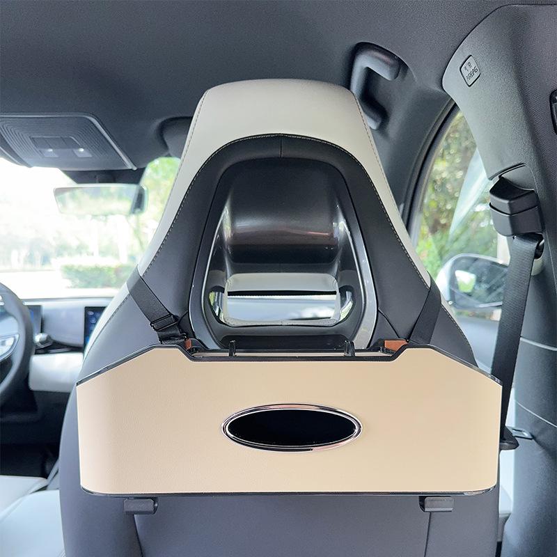 Органайзер на спинку сиденья автомобиля с держателем для салфеток и подстаканником - Многофункциональный органайзер