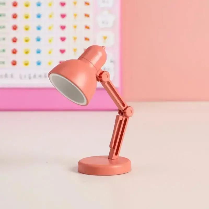 1PC Mini Portable Folding LED Table Lamp Model Furniture Desk Light Small Reading Book Lamp Bedroom Warm Eye-Caring Lantern