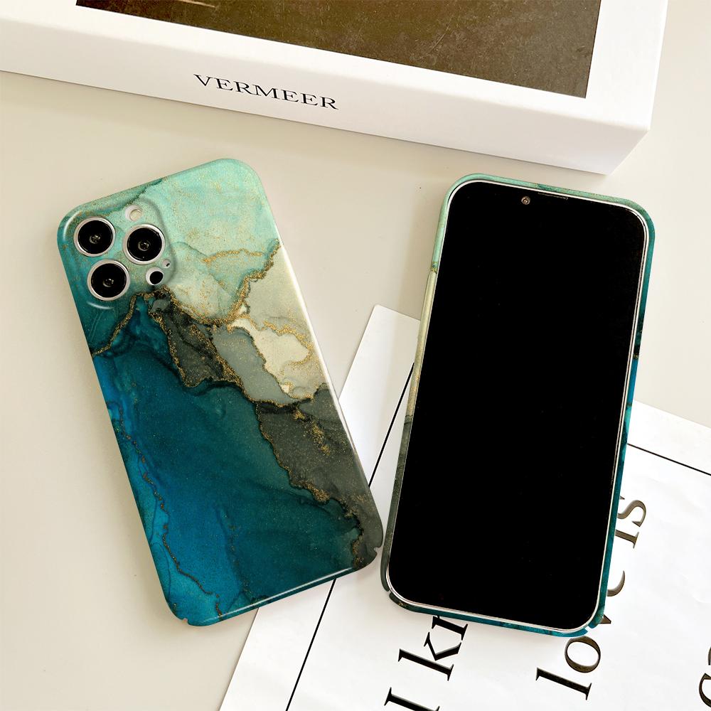 Модный стильный чехол для телефона Feilin с мраморным узором для iPhone 14 13 Mini 12 Pro Max 7 8 SE XR, противоударный ультратонкий твердый чехол